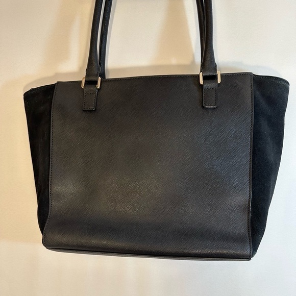 Kate Spade Johanna Wesley Place Shoulder Hand Bag Leather Suede Tote Satchel - Picture 2 of 13